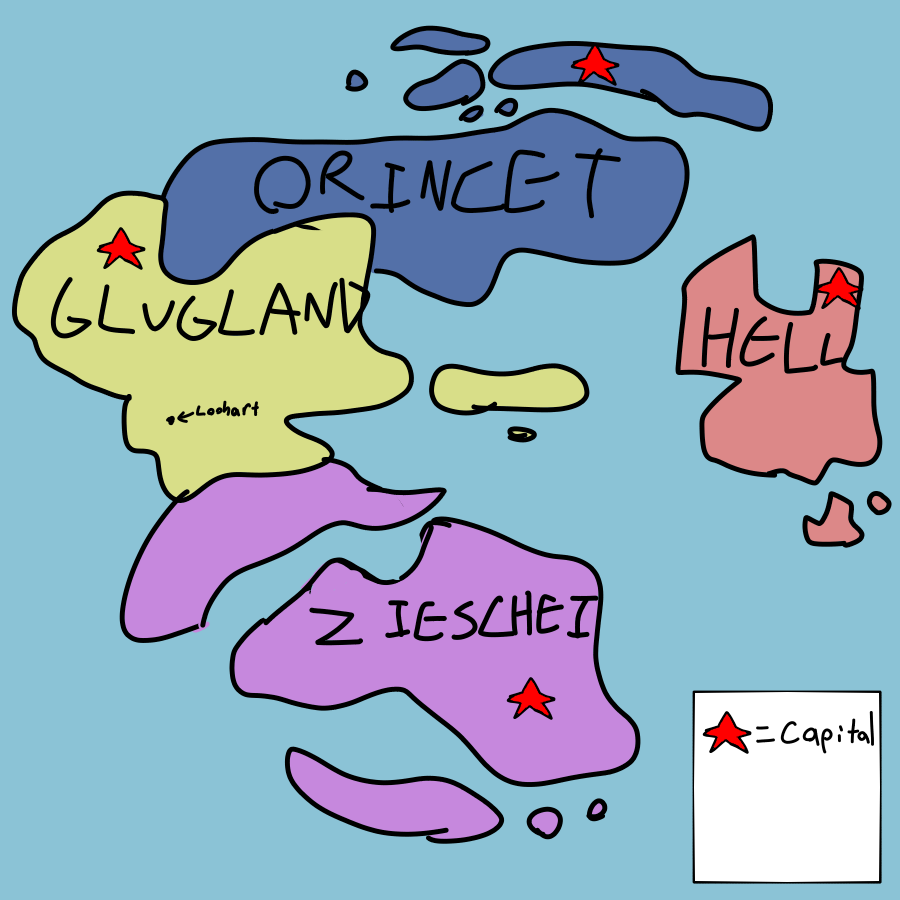 Map of Loohart's Earth